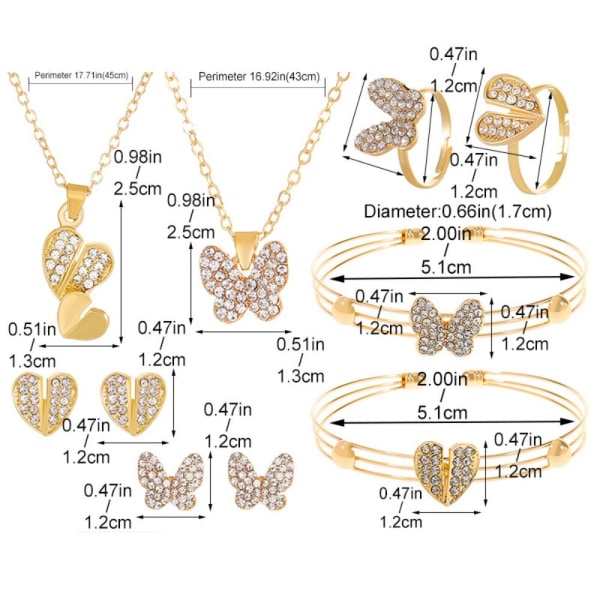 Butterfly- set, set 1 1 1