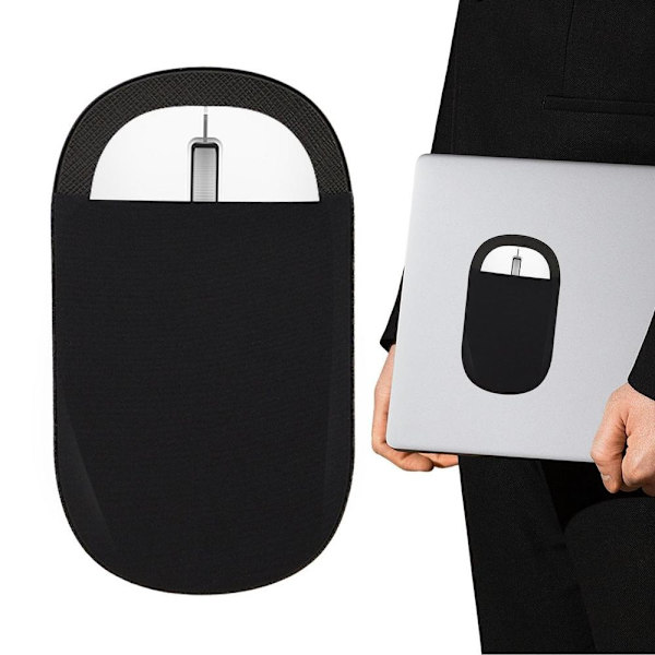 Museholder Selvklæbende Elastisk Etui SORT Black