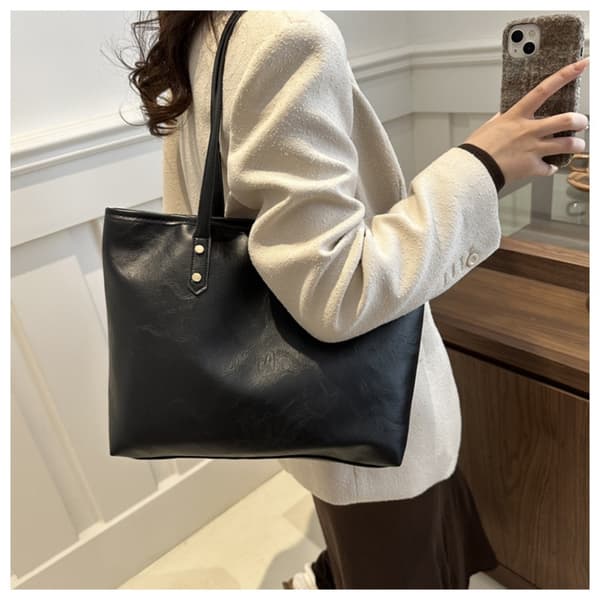 Skuldertaske Shopper SORT Black