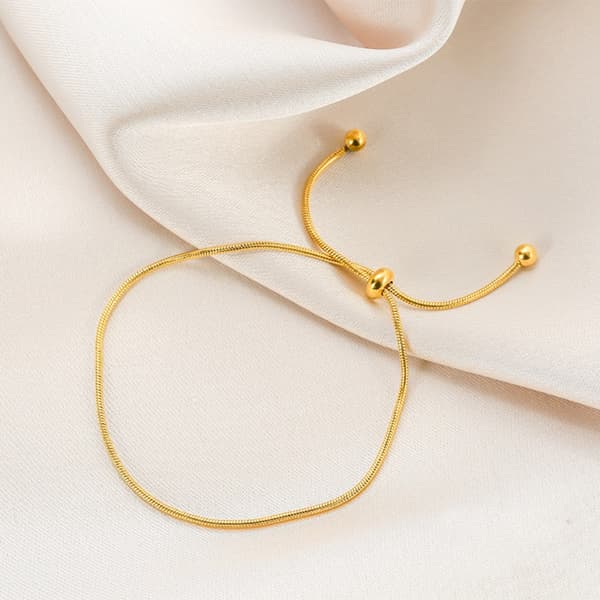 Hjerteformet armbånd slangekæde bangle 9 9 9