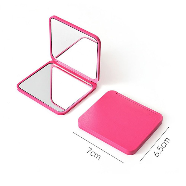 Sminkspegel Handhållen spegel ROSA ENLIG FÄRG ENLIG FÄRG PINK SOLID COLOR-SOLID COLOR