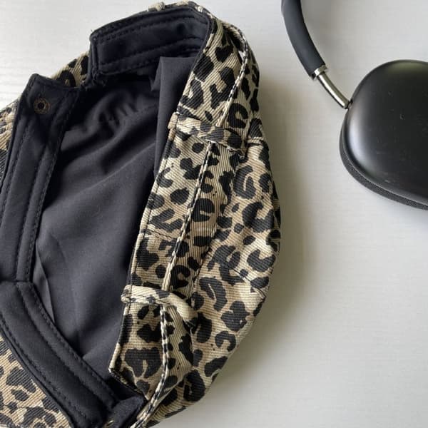 Leopardprint kasket Leopardbaret Britisk skyggekasket