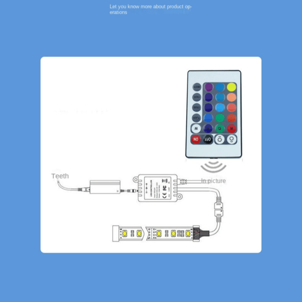 Mini RGB-kontroller LED-ljuslist RGB-kontrolleradapter