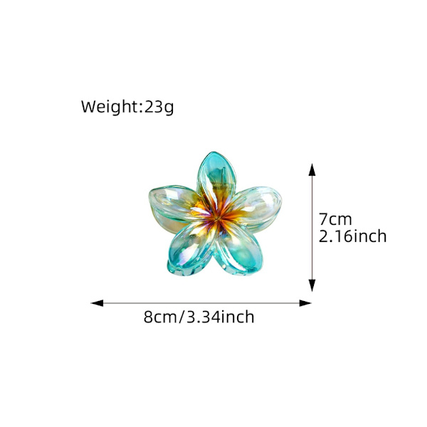 Blomsterhårklemmer Stor hårklo 2 2 2