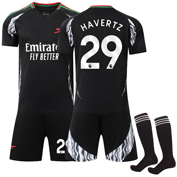 2024-2025 Arsenal Udebanekostume Børn Voksen Fodboldtrøje Jersey Nr. 29 Havertz 18