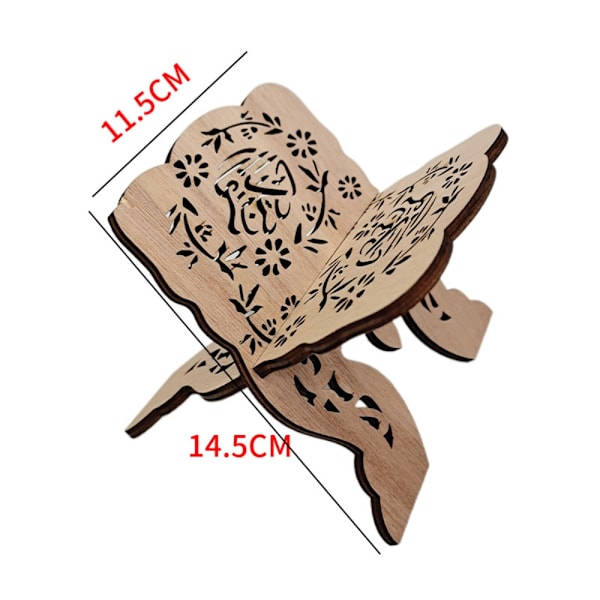 Eid Mubarak Træ Quran Hellig Bog Hylde Bog Holder