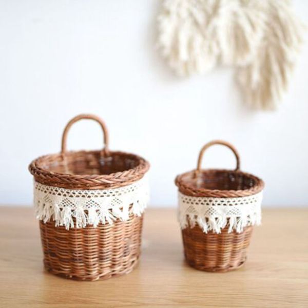 Rattan Basket Flower Basket B-S B-S B-S