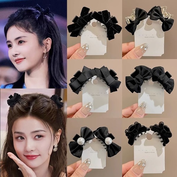 1 pari Bowknot-hiusneula D D D