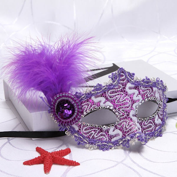 1 kpl Princess Mask Masquerade Mask PUNAINEN PUNAINEN red