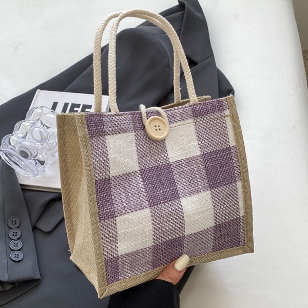 Matposer Tote Bag LILLA KNAPP KNAPP purple Button-Button