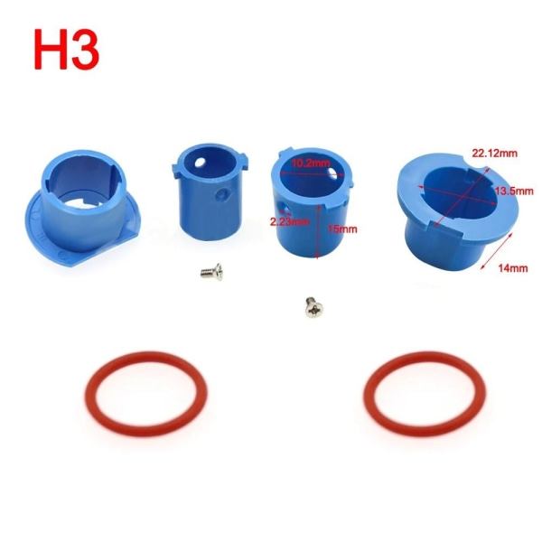 2kpl Auton LED-ajovalon lampun polttimopohja H7 H7 H7