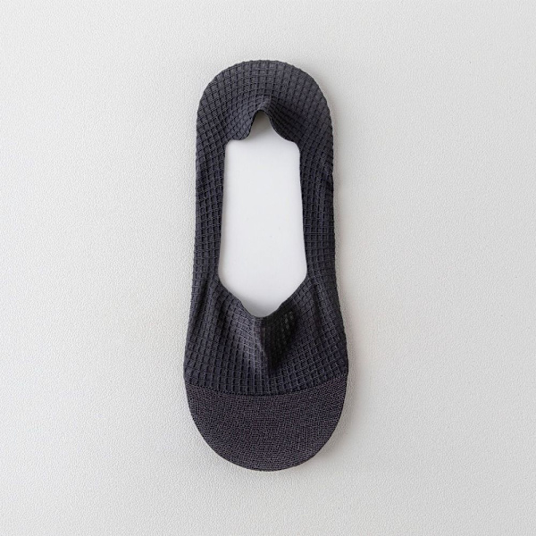 1 par Bådstrømper Usynlige sokker MØRKEGRÅ dark grey