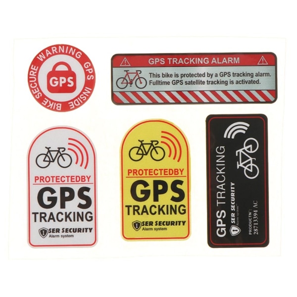 GPS-spårningslarmdekal Reflekterande varningsdekal