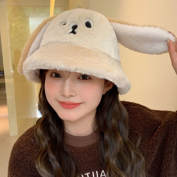 Basin Hat Fur Bucket Hat HARMAA grey