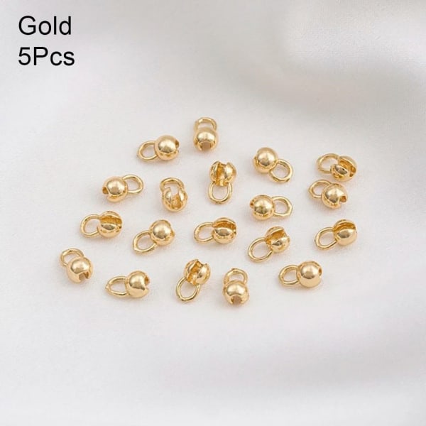 1/5 stk Cord Crimp Beads Clam Shell Bead 5 STK GULL 5 STK GULL 5Pcs Gold