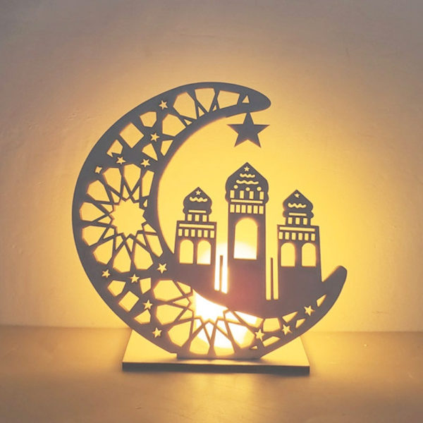 Eid Mubarak Trepynt Ornament Lys LED Lys STYLE 5 STYLE 5