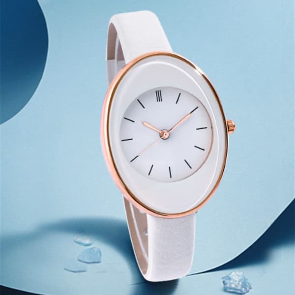 Damklocka Kvarts Armbandsur VIT white