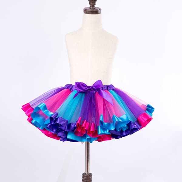Barn Tutu Pige Regnbue Nederdele S2 2 S2