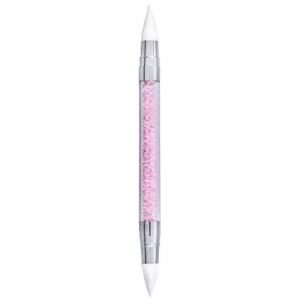 Nail Art Silikonpenna Dual Tip Dotting Pen ROSA Pink