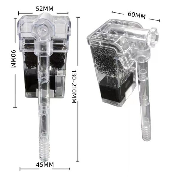 Vattenfall Fish Tank Filter Akvarium syrepump PLUG PLUG plug