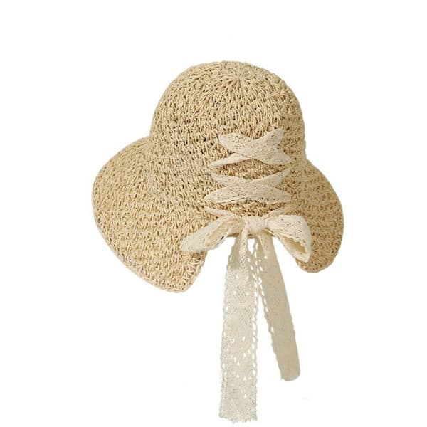 Sammenklappelig solhat fiskerhat BEIGE Beige