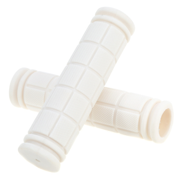 1 Par Styregrep Sykkel Gummi HVIT White