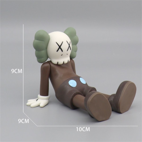 Kaws Figurer Docka Action Figur Modell Anime Toy grey