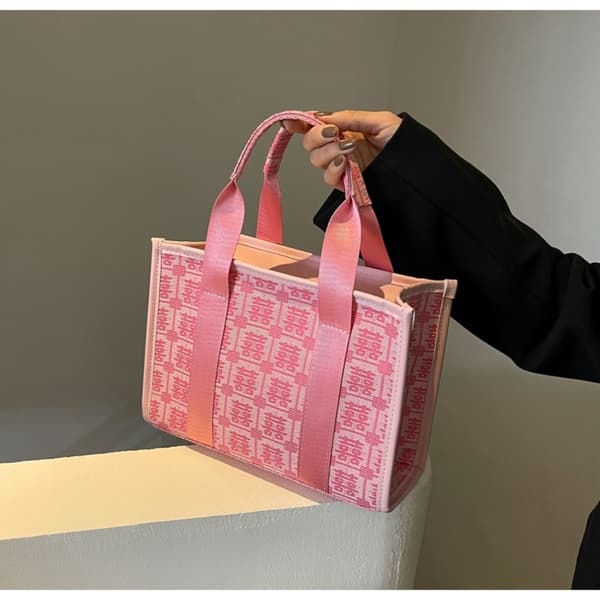 Handhållen Presentpåse Bröllop Handväska RÖD Red