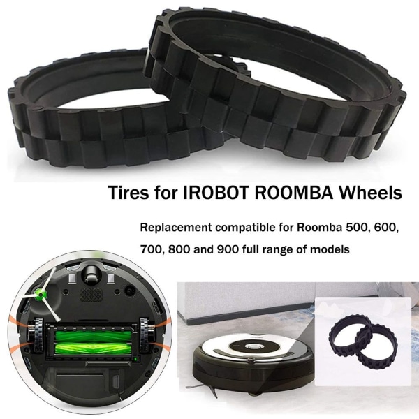 Däckskinn för IROBOT ROOMBA hjul 4st 4pcs