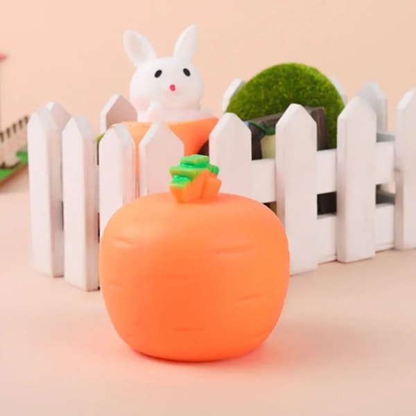 Gulrot Kaninkopp Klemmeker Bunny Fidget Vent Toy