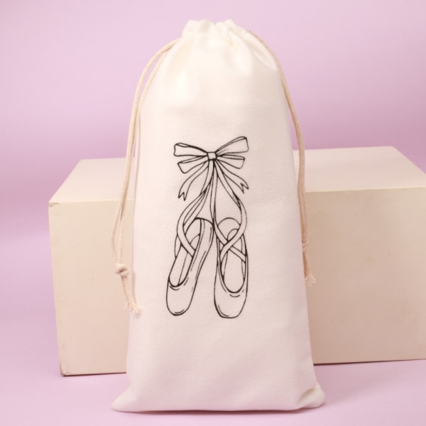 Dansesko opbevaringstaske Bundle Mouth Velvet Bag B B B