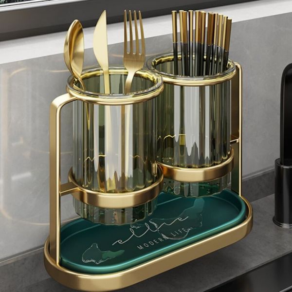 Chopstick Barrel Double Layer Lagring 2 2 2