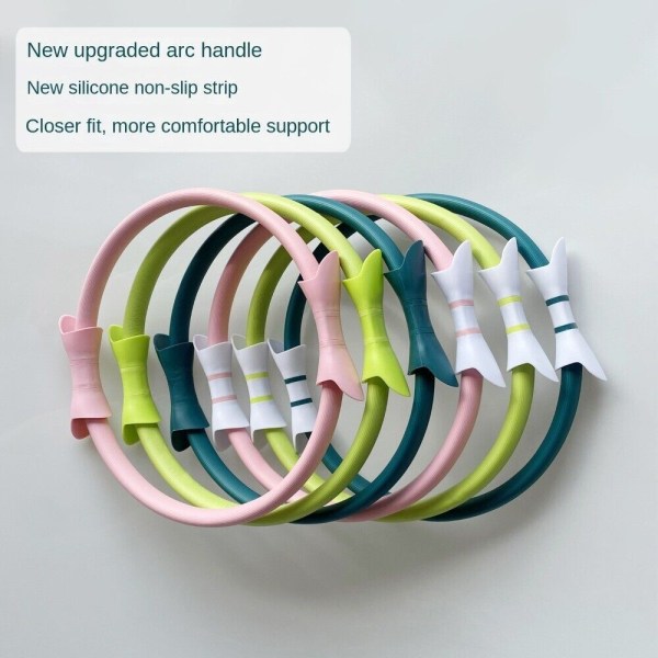 Pilates Circle Yoga Fitness Ring LYS GRØN - HVID LYS Light Green - White