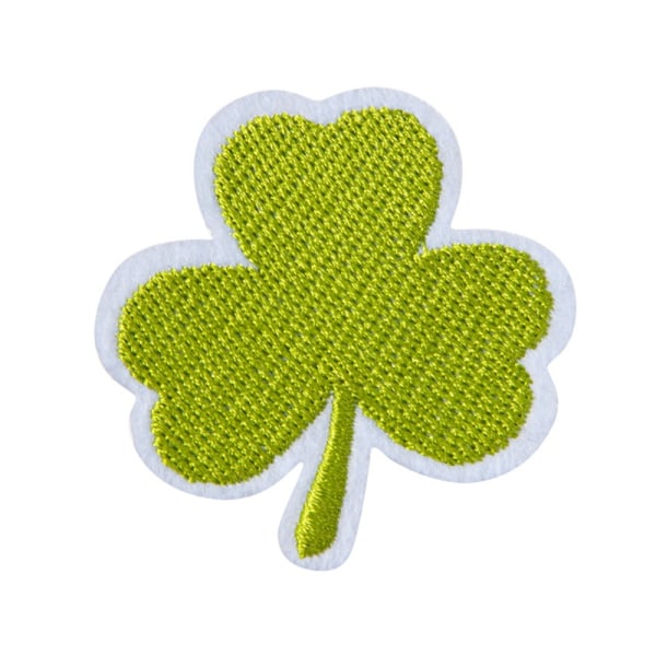 Shamrock Patches Stryk på broderade