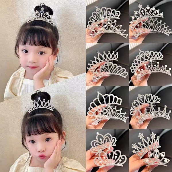 Crowns Hair Comb Crystal Crown Hårnål STIL 10 STIL 10 Style 10