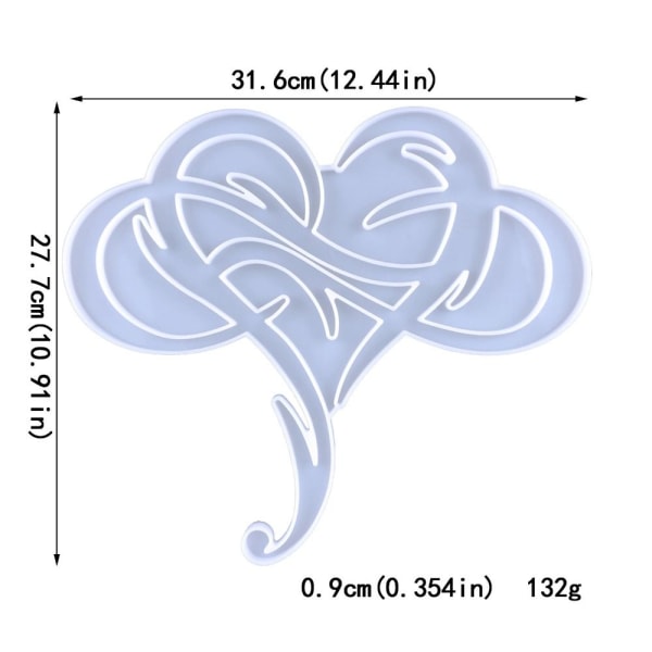 Eternal Love Shape Resin Form Epoxy Resin Silikone Form