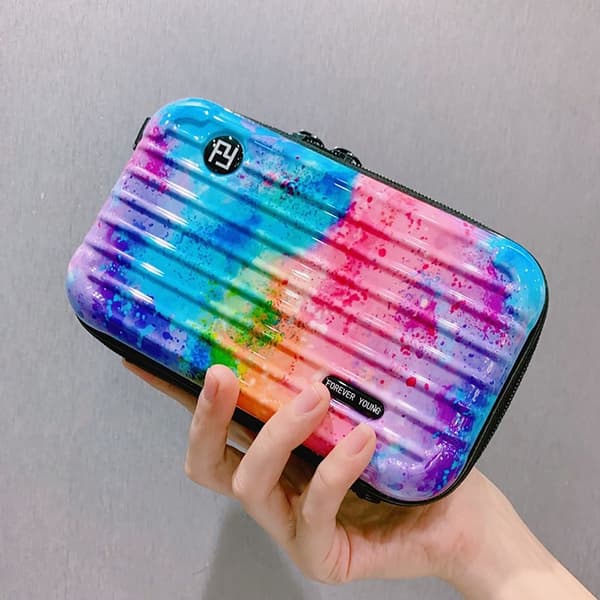 Fyrkantig Boxväska Axelväska MULTICOLOR multicolor