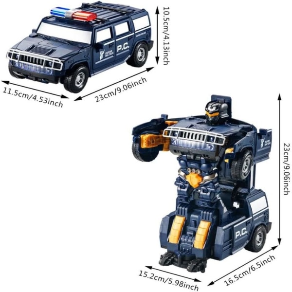 Transformerande Robotmodell Leksak Elbil A A A