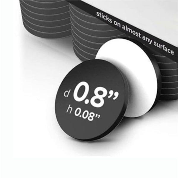 Jääkaappitarra pyöreä magneetti MUSTA 10 PAKKAUS 10 PAKKAUS Black 10 packs-10 packs