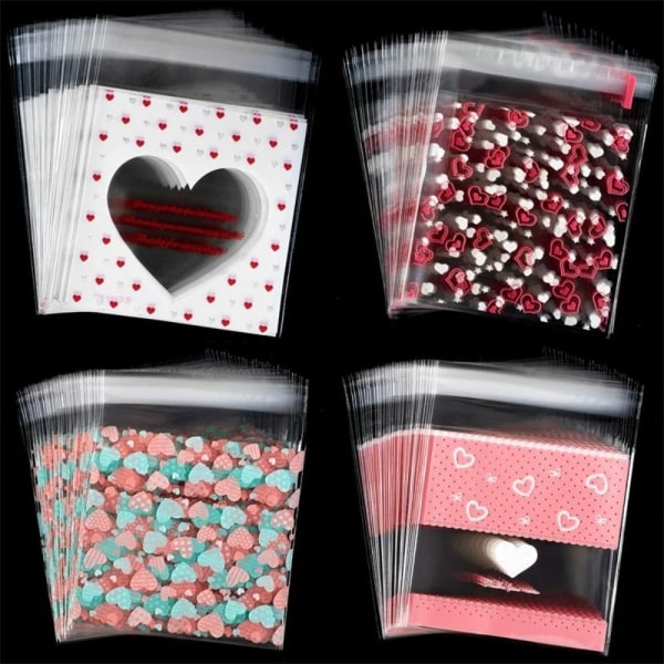 100 stk Cookies Pakkeposer Snack Bakepakke 10X10CME E 10x10cmE
