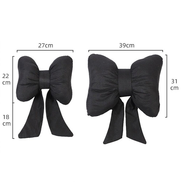 Auton niskatuen tyyny Bowknot kaulatyyny PUNAINEN NISKAN TYYNY red Headrest Pillow-Headrest Pillow