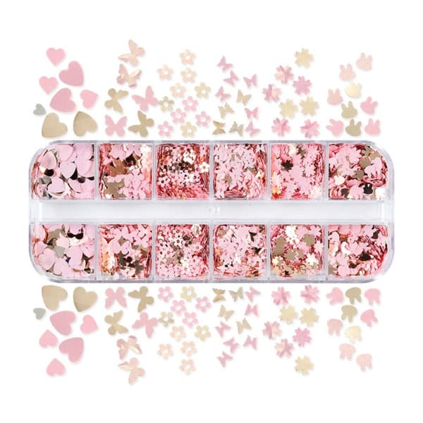 Negleglimmerflager Neglepaljetter 12 GITRE - A 12 GITRE - A 12 Grids - A