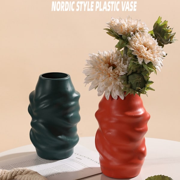 Blomstervase Blomsterpotte HVIT L White L