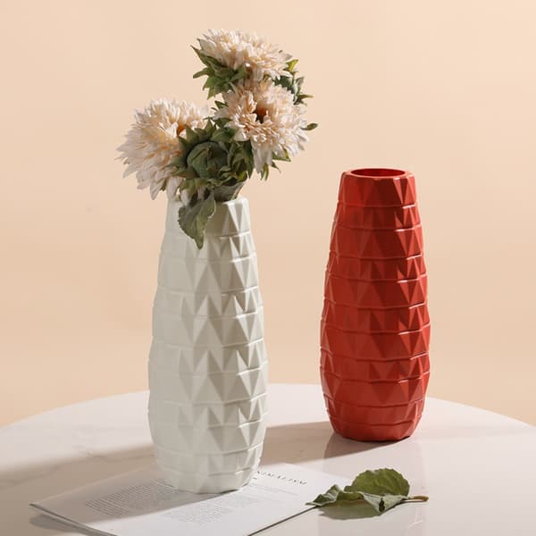 Blomstervase Blomsterpotte HVID S White S