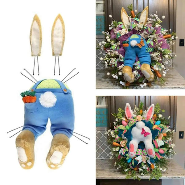 Påskeharekranssæt Bunny Butt Wreath Attachment STIL 2 Style 2