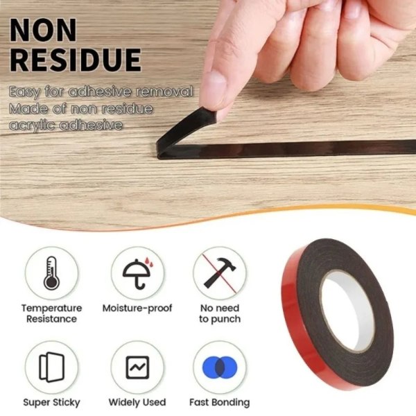 Dubbelhäftande tejp Bil Specialdekal GRÅ 6MM3M 3M Gray 6mm3M-3M
