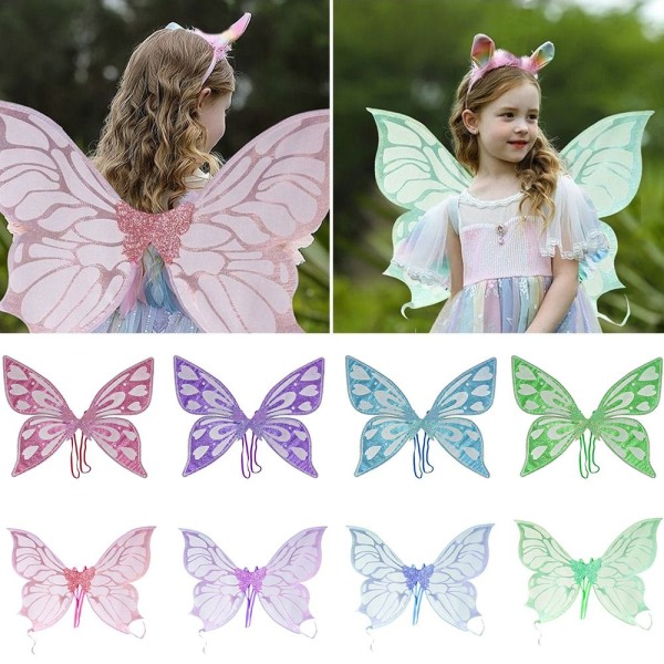 Butterfly Fairy Wings Princess Angel Wing GREEN B B Green B-B