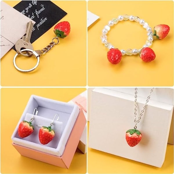 5st Strawberry Pendant Charms Frukthängen 1 1 1