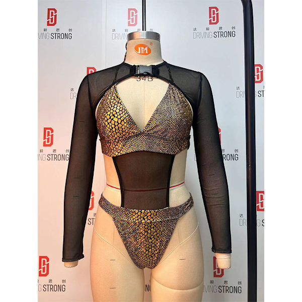Badkläder Bikini Set GOLD M Gold M