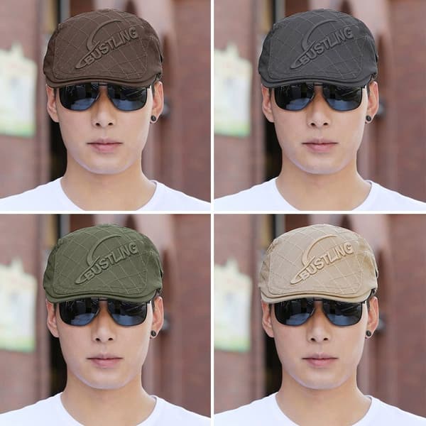 Baskerilakki Cabbie Flat Cap MUSTA Black